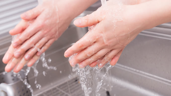 離乳食を作る時の調理前の手洗い