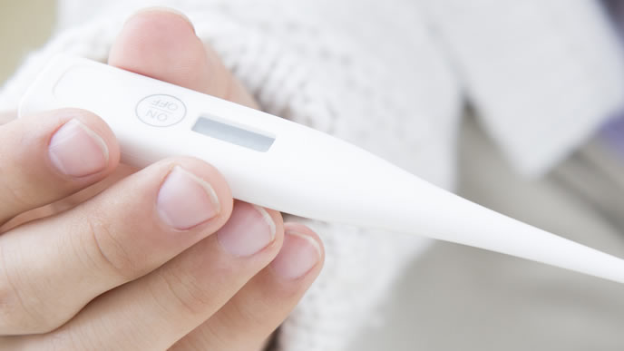 赤ちゃんの体温を計るための体温計
