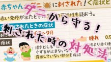 赤ちゃんがダニに刺されたかも…症状と対処法